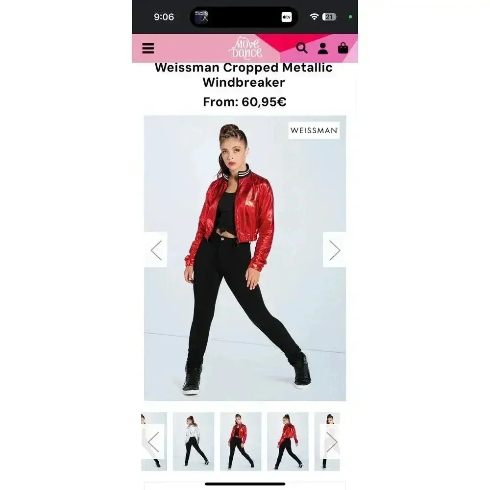 Weissman Cropped Metallic Windbreaker - LC